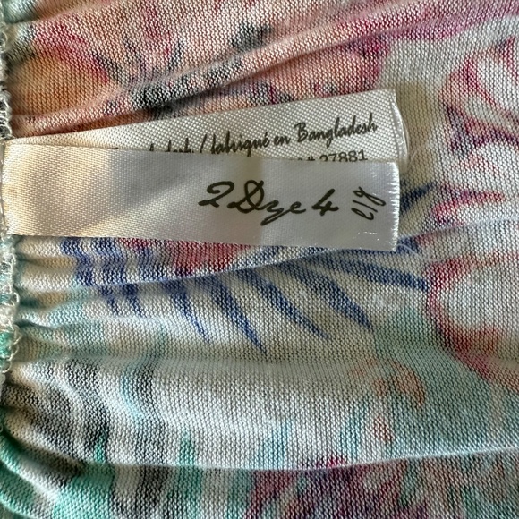 BUY 2 ITEMS & GET 1 FREE: Tropical Cap Sleeve Blouse Sz L - Picture 6 of 8